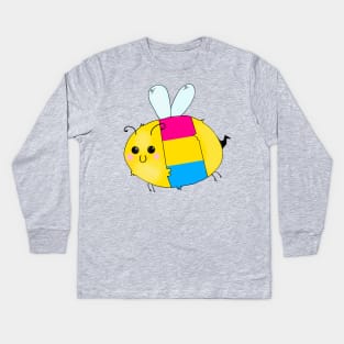 Pride Bees - Pansexual Kids Long Sleeve T-Shirt